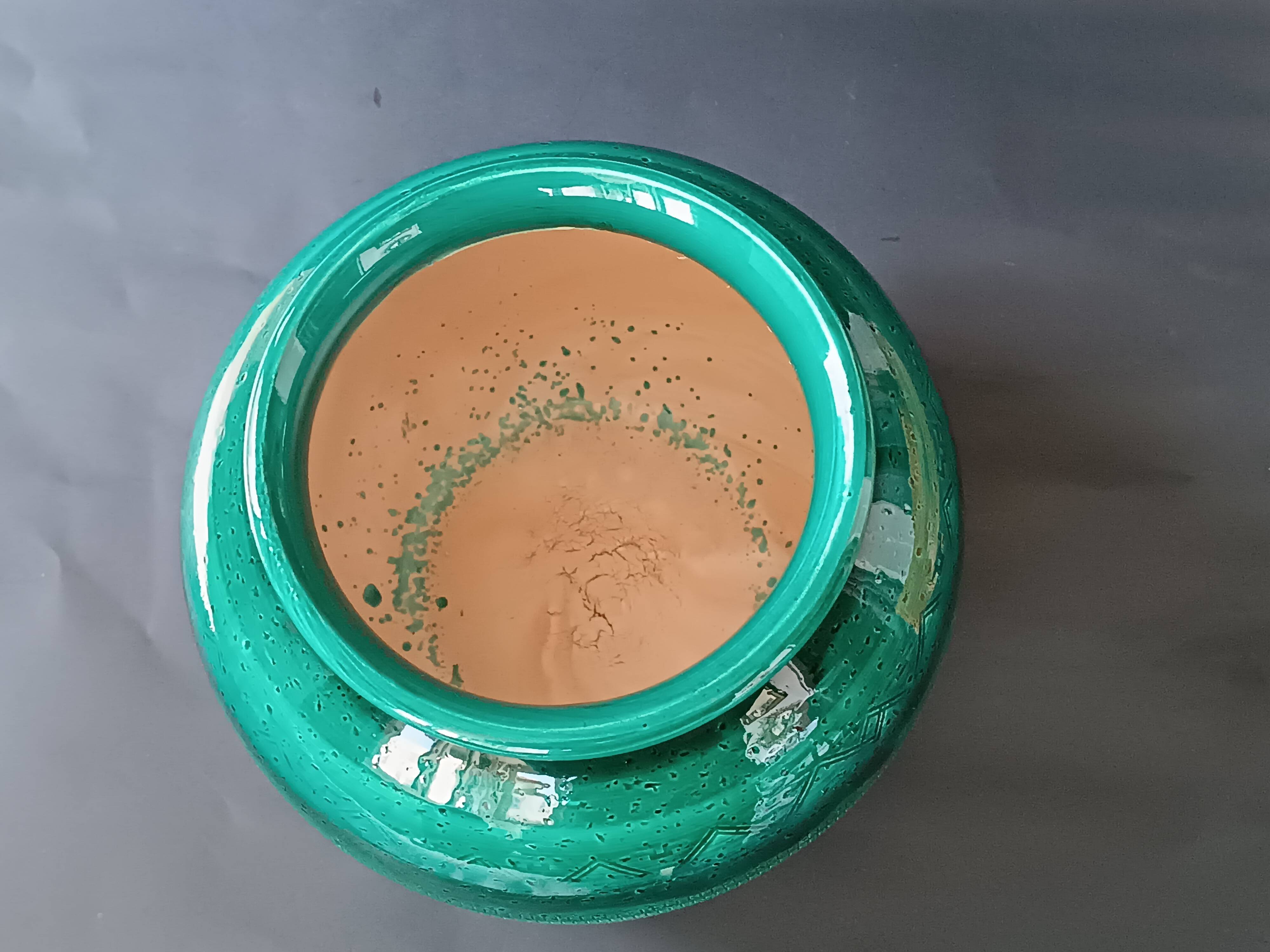 Round ceramic planter Rimini Bright Green Aldo Londi Bitossi 1970