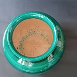 Round ceramic planter Rimini Bright Green Aldo Londi Bitossi 1970