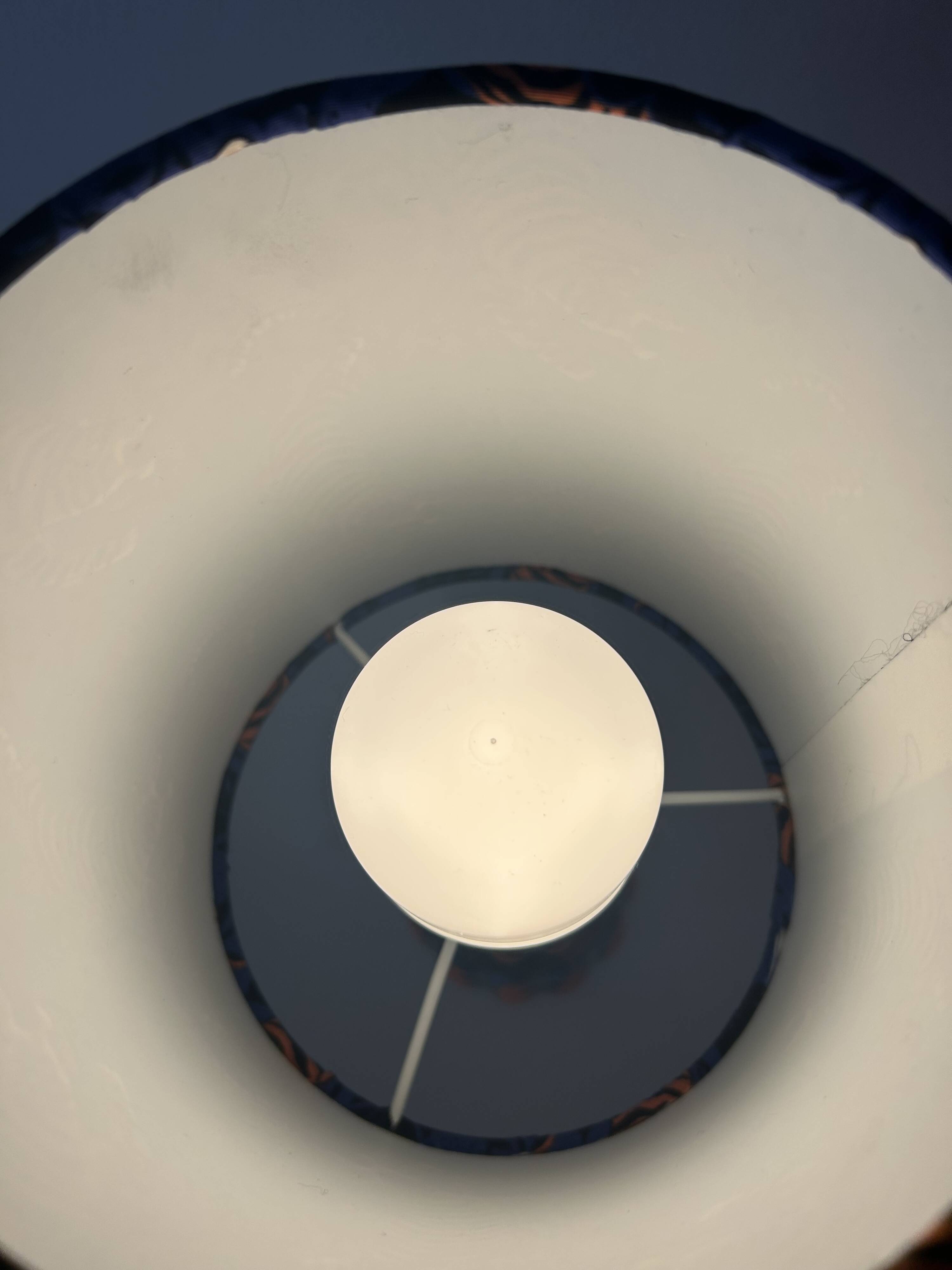 Upcycled table lamp from West Germany, Pop-Art vase by Bay Keramik