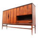 High quality vintage rosewood highboard / high sideboard made in the 60s