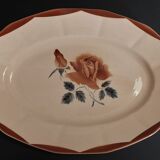 Oval dish Digoin Sarreguemines early twentieth century