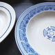Ensemble de 6 assiettes bleues