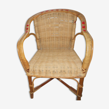 Wicker armchair