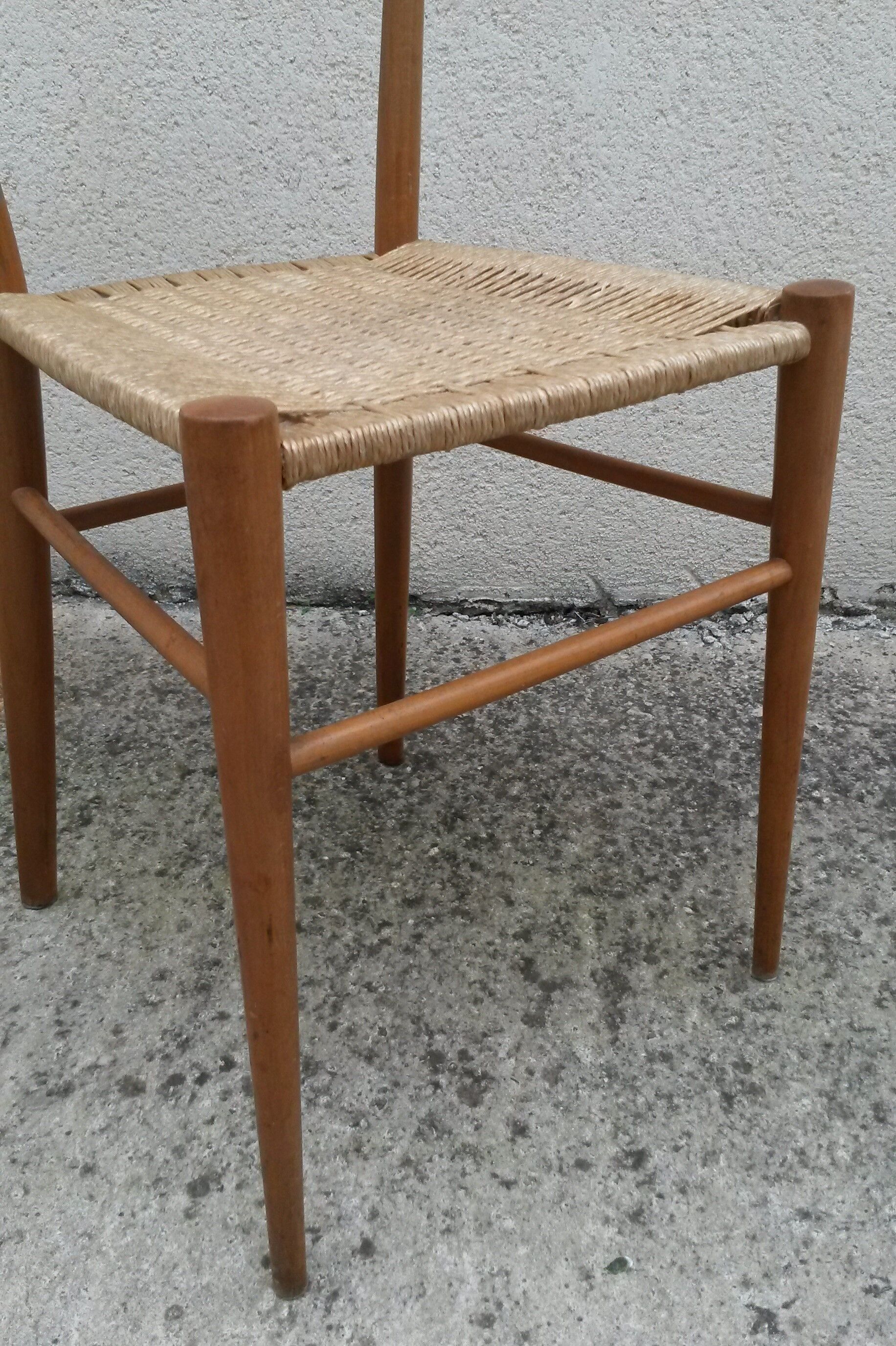 Série de 5 chaises 1960