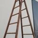 Double ladder for market gardening, fruit harvest, old wooden picking - 3m65