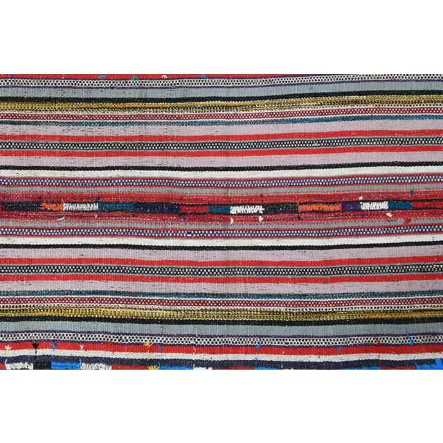 1970s Vintage Turkish Oushak Handmade Wool Cotton Pink Area Rug 157x219