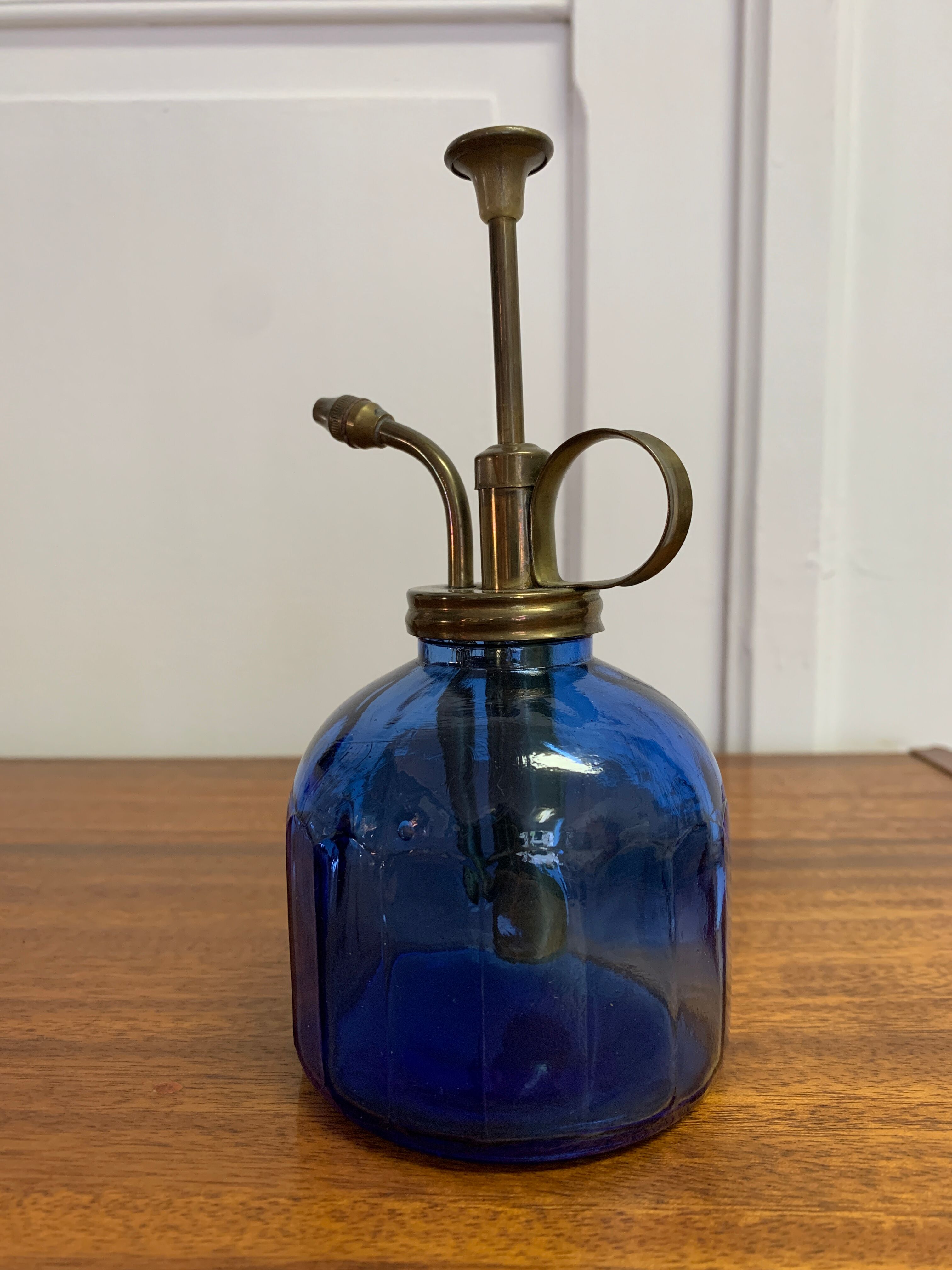 50s blue glass vaporizer