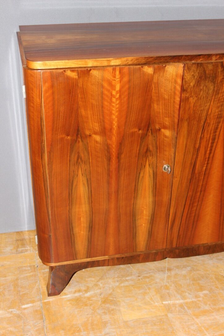 Bahut art deco walnut around 1940