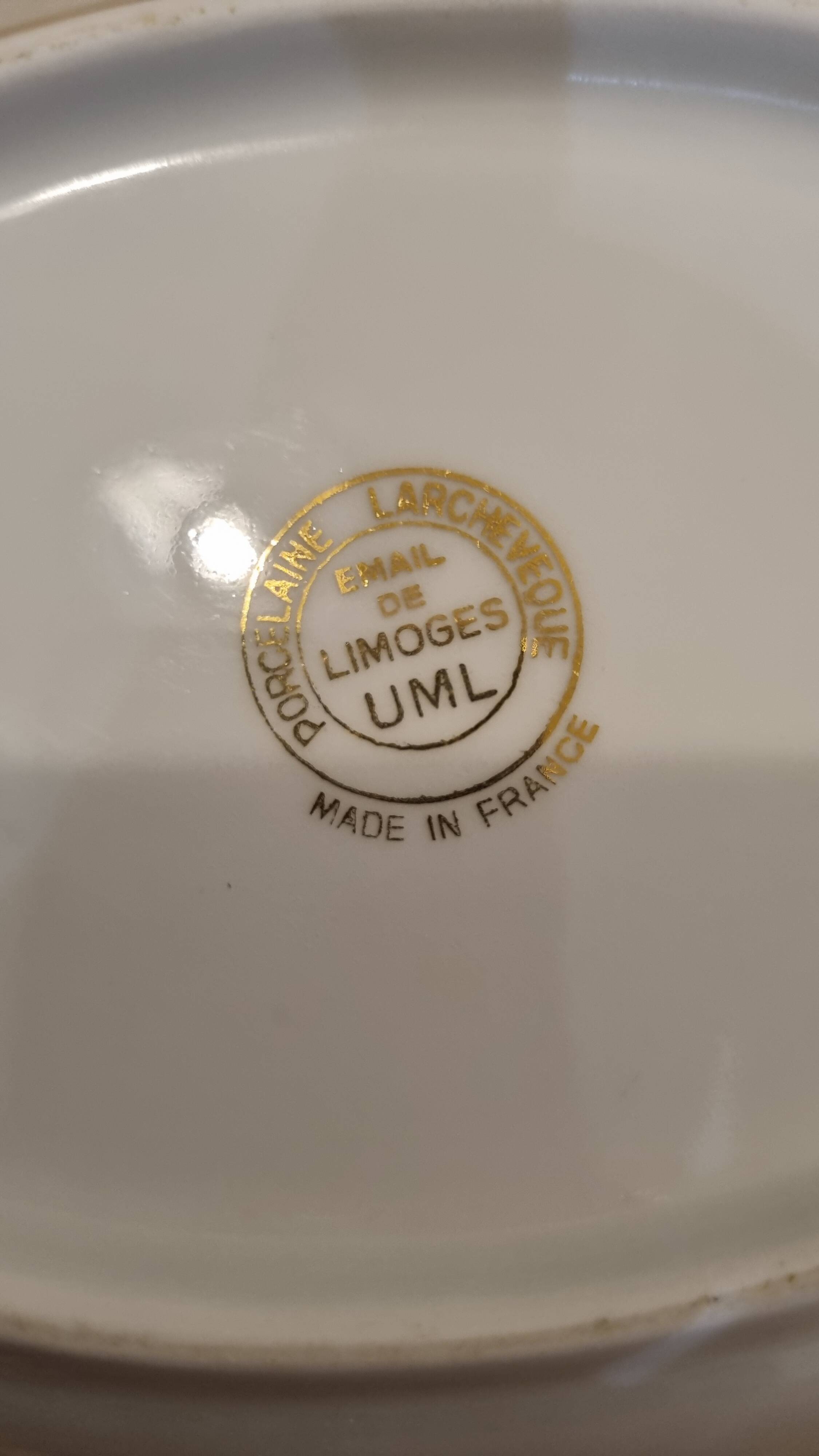 Small Limoges Porcelain Ravier Dish