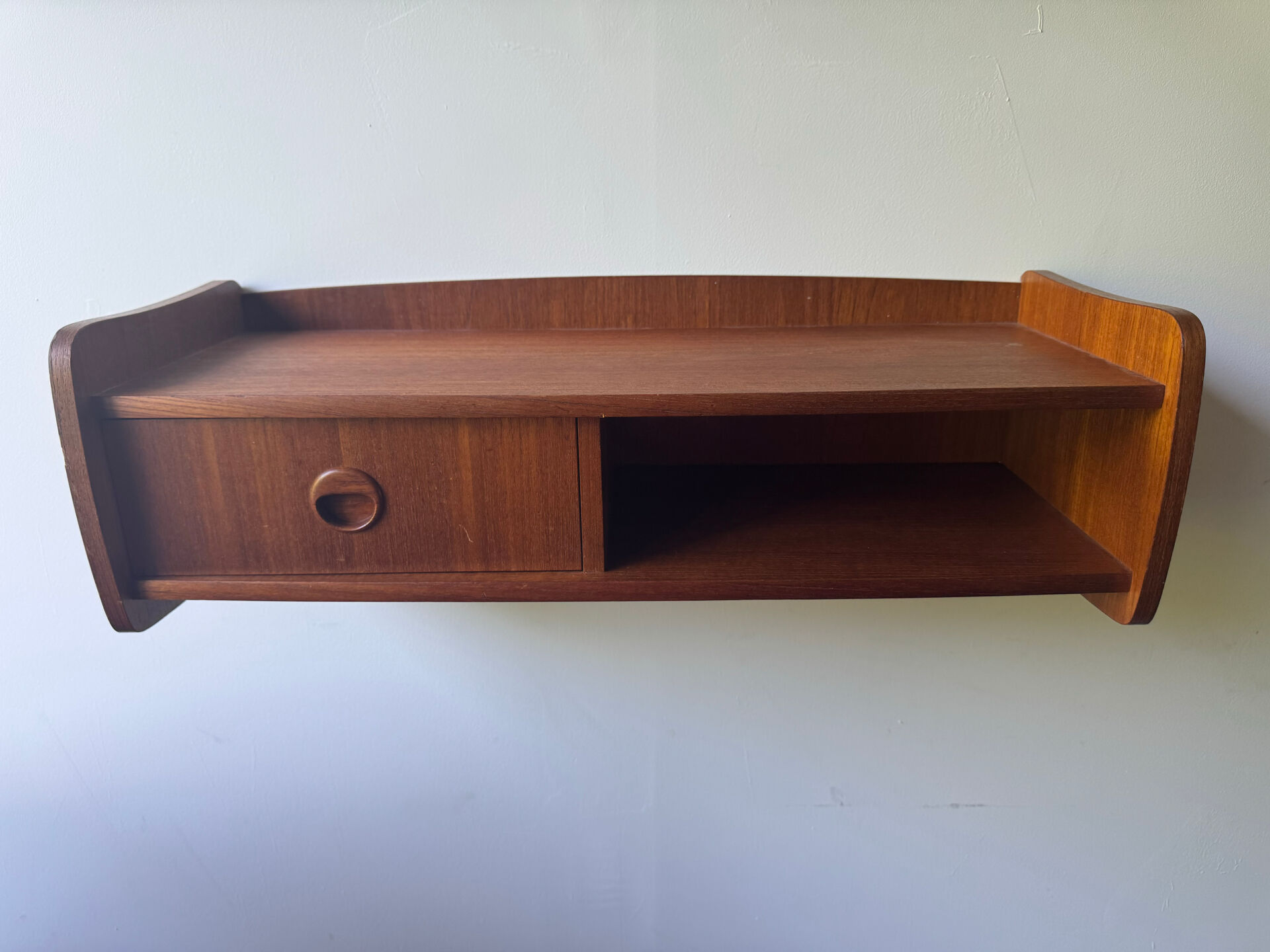 Vintage Danish Teak Floating Shelf