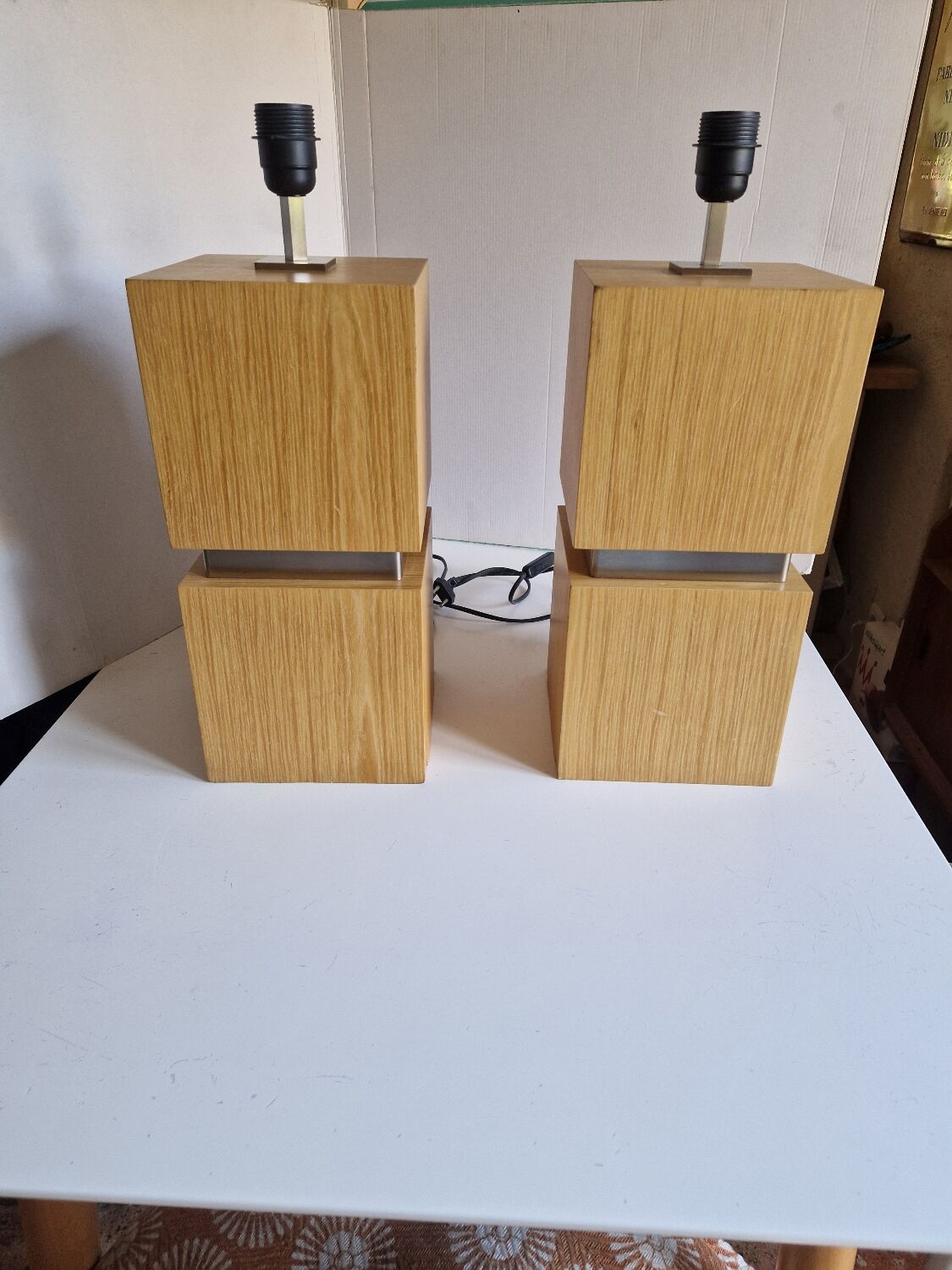 Set of 2 designer lamps from the 80s and 90s