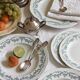 2 Louis XVI style ironstone dessert plates by U&C Sarreguemines