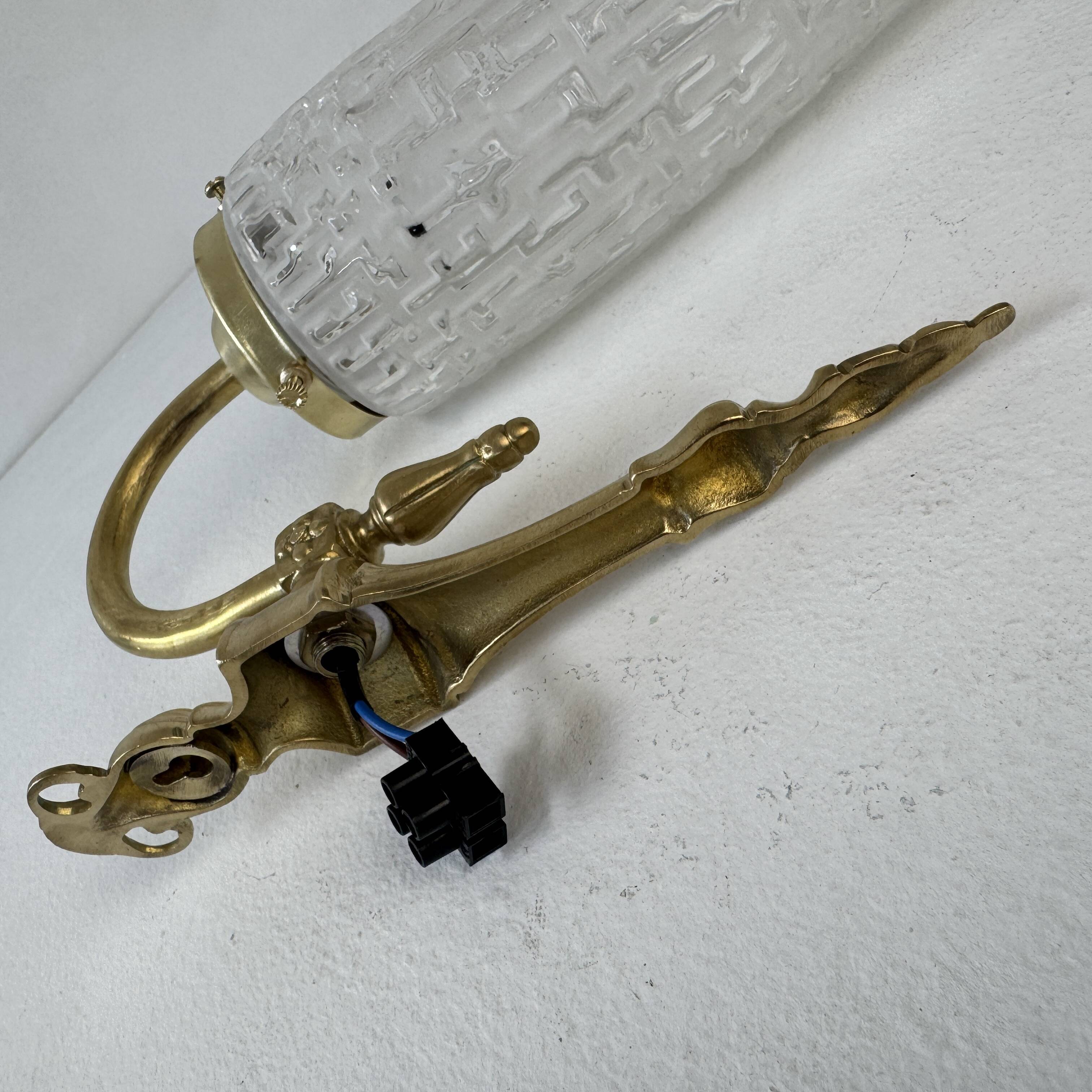 PAIR OF OLD VINTAGE WALL LIGHTS 1950