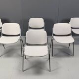 Vintage Dsc 106 side chairs by Giancarlo Piretti for Castelli, set of 6