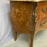 Louis XV style chest of drawers with marble top