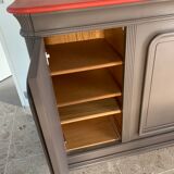 Sideboard 4 doors solid oak (painted)