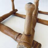 Ancien porte manteau mural en bois