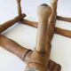 Old wooden wall coat rack