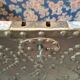 Ancien coffre en bois et cuir