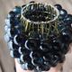Lampadaire  cascade « Grappes de raisins » en verre multicolore
