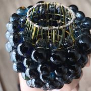 Lampadaire  cascade « Grappes de raisins » en verre multicolore