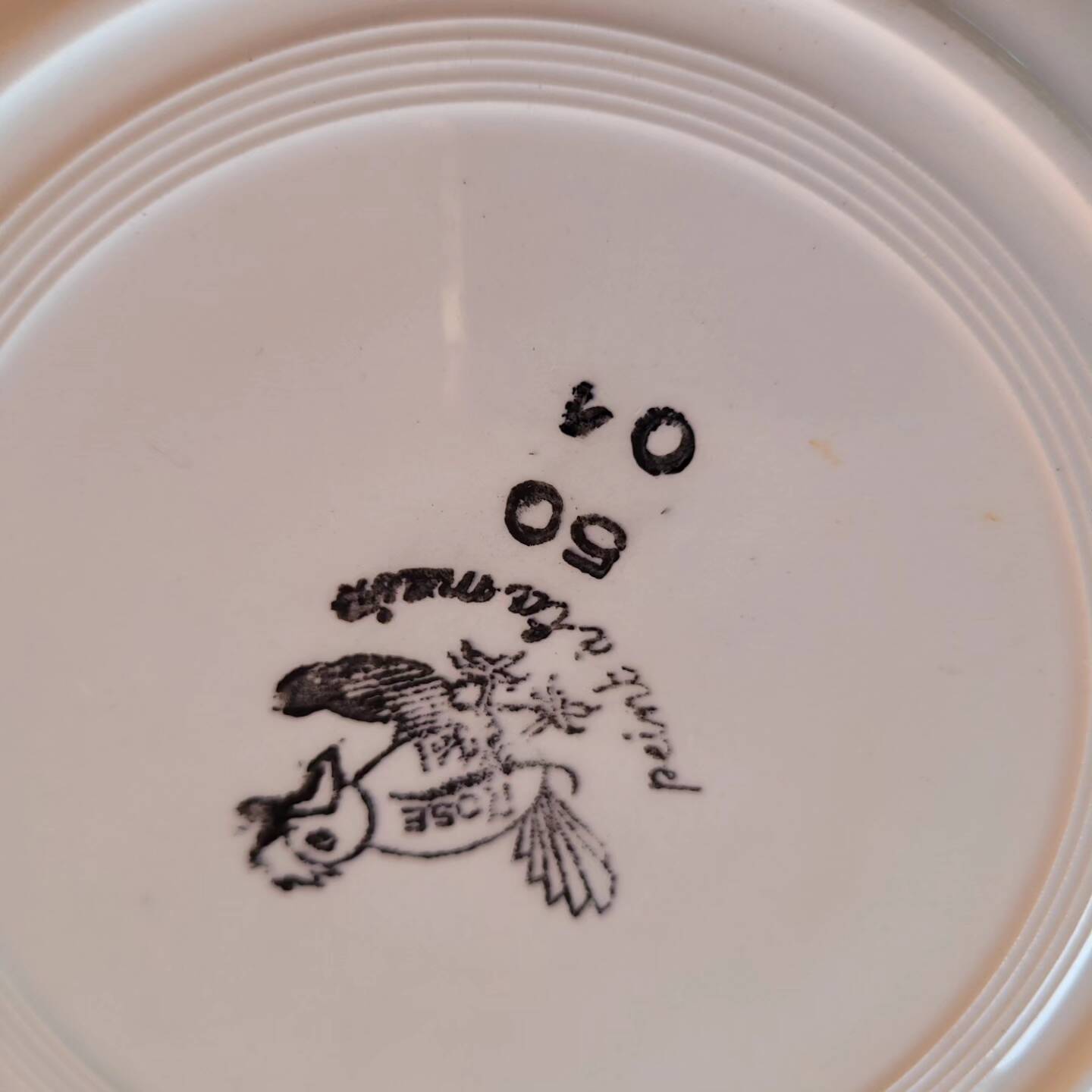 Lot of 12 old Rose Mai plates