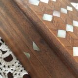 Wooden box encrusted with mother-of-pearl