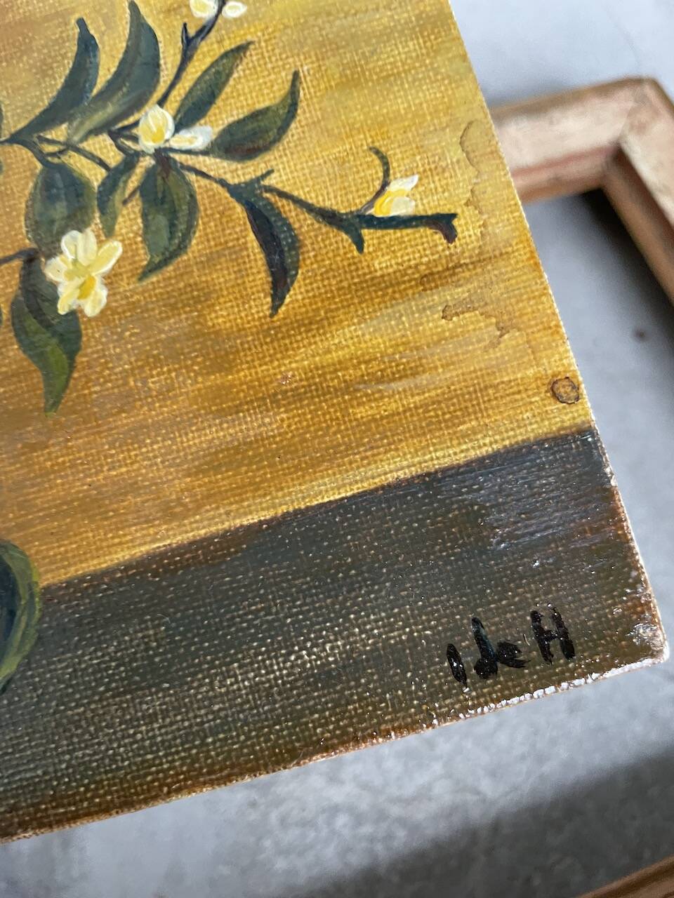 Still life oil painting