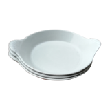 Set of 3 cast iron winged dishes