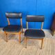 Scandinavian chair circa 1970 black skai