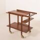 Teak bar cart, serving trolley, 1960s