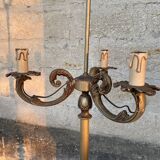 Louis XV style gilded bronze lampfloor, 1960s