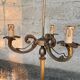Lampadaire bronze doré style Louis XV, 1960