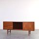 Buffet Hi-Fi en teck mi-siècle Ulvö par Erik Wørts pour Ikea, années 1960.