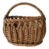 Vintage woven wicker children's basket