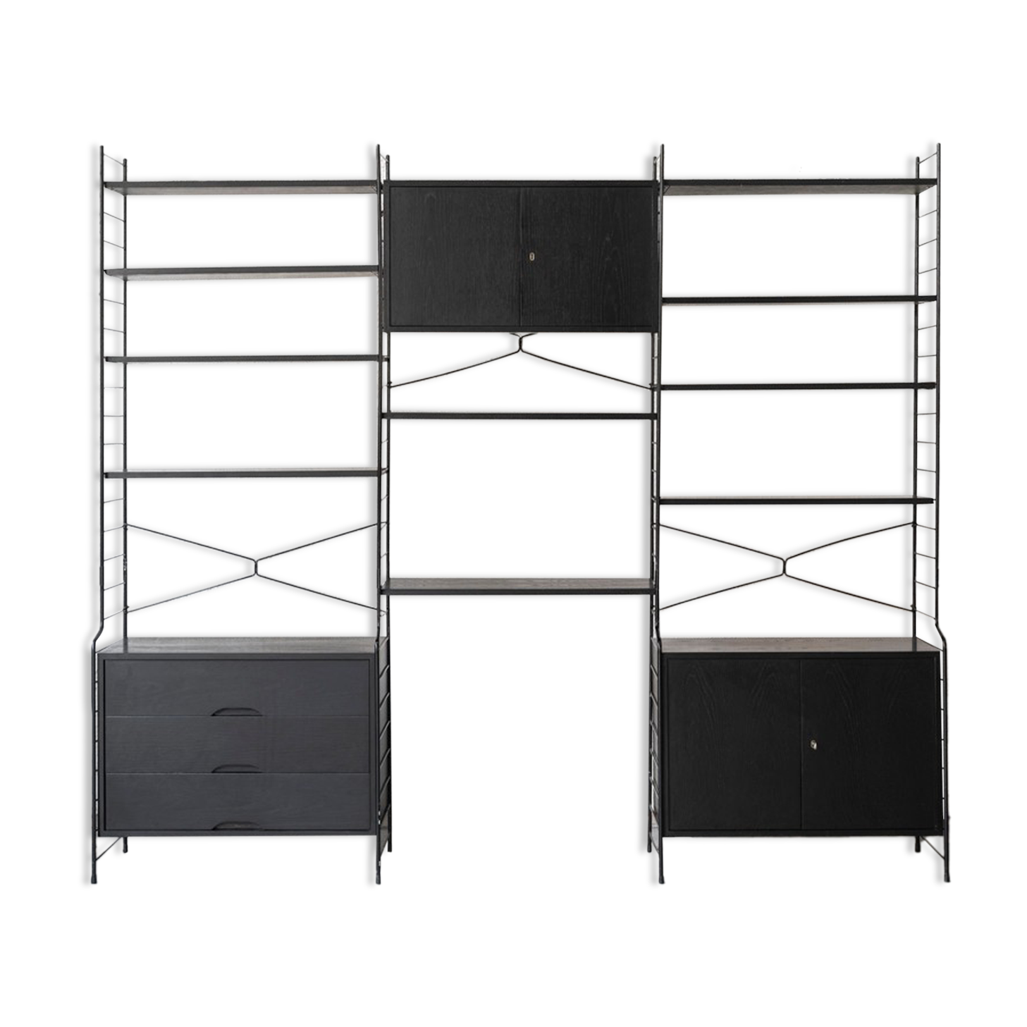 3-Bay shelving system by WHB, Germany, 1960’s