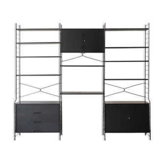 Three-bay shelving system by WHB Germany, 1960s.