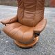 Pair of Ekornes Stressless leather armchairs, 1980s