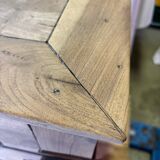 Old raw wood chest of drawers
