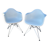 Pair of DAR Plastic Armchairs by Charles & Ray Eames for Vitra