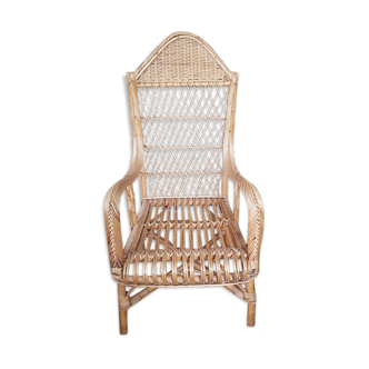 Wicker armchair