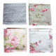 4 serviettes de table Fleurs Pois romantique