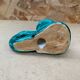 Antique vintage green ceramic candle holder