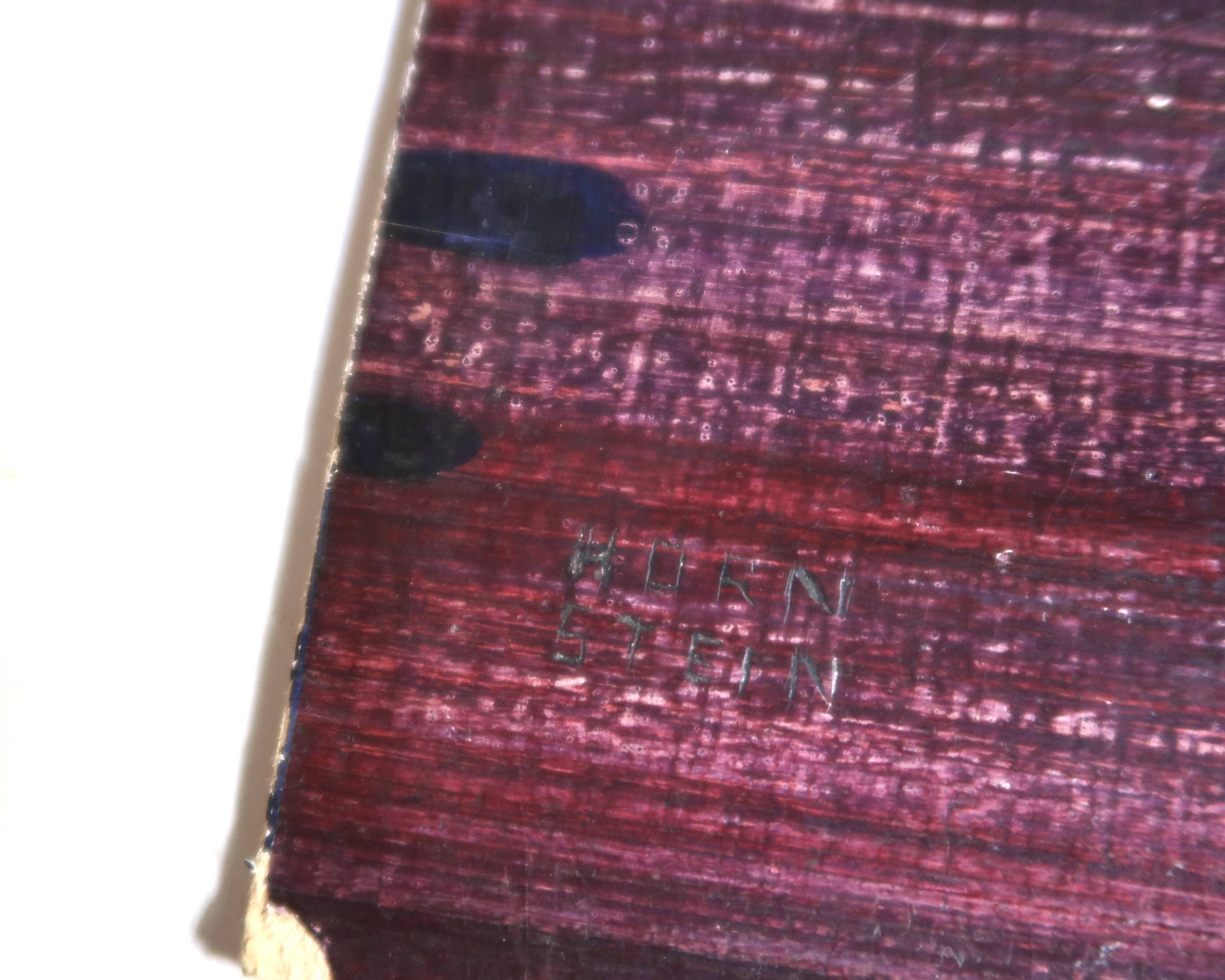 Tableau, peinture abstraite signée, école Allemande moderne, années 50