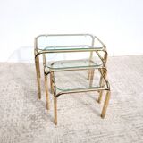 Gold nesting coffee tables