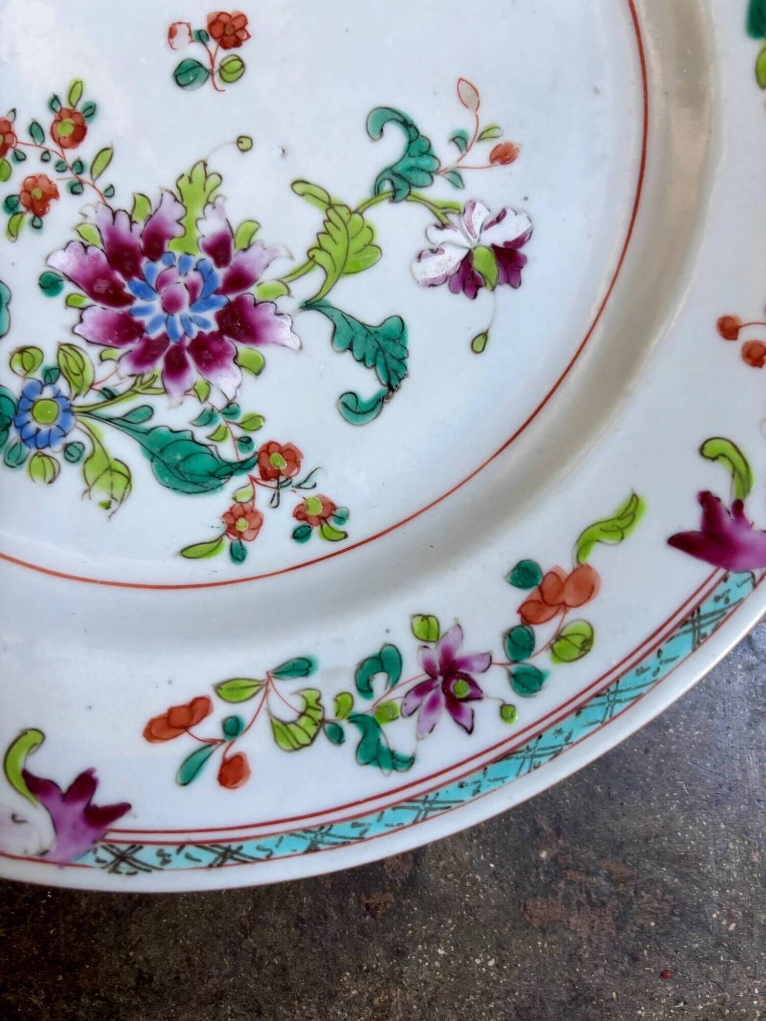 Assiette plate Compagnie des Indes n°10