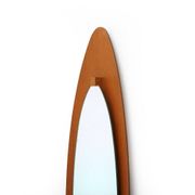 Miroir avec cadre en contreplaqué courbé, années 1960