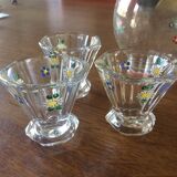Liqueur carafe with 4 glasses