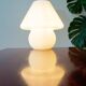 Blown glass mushroom lamp 1970