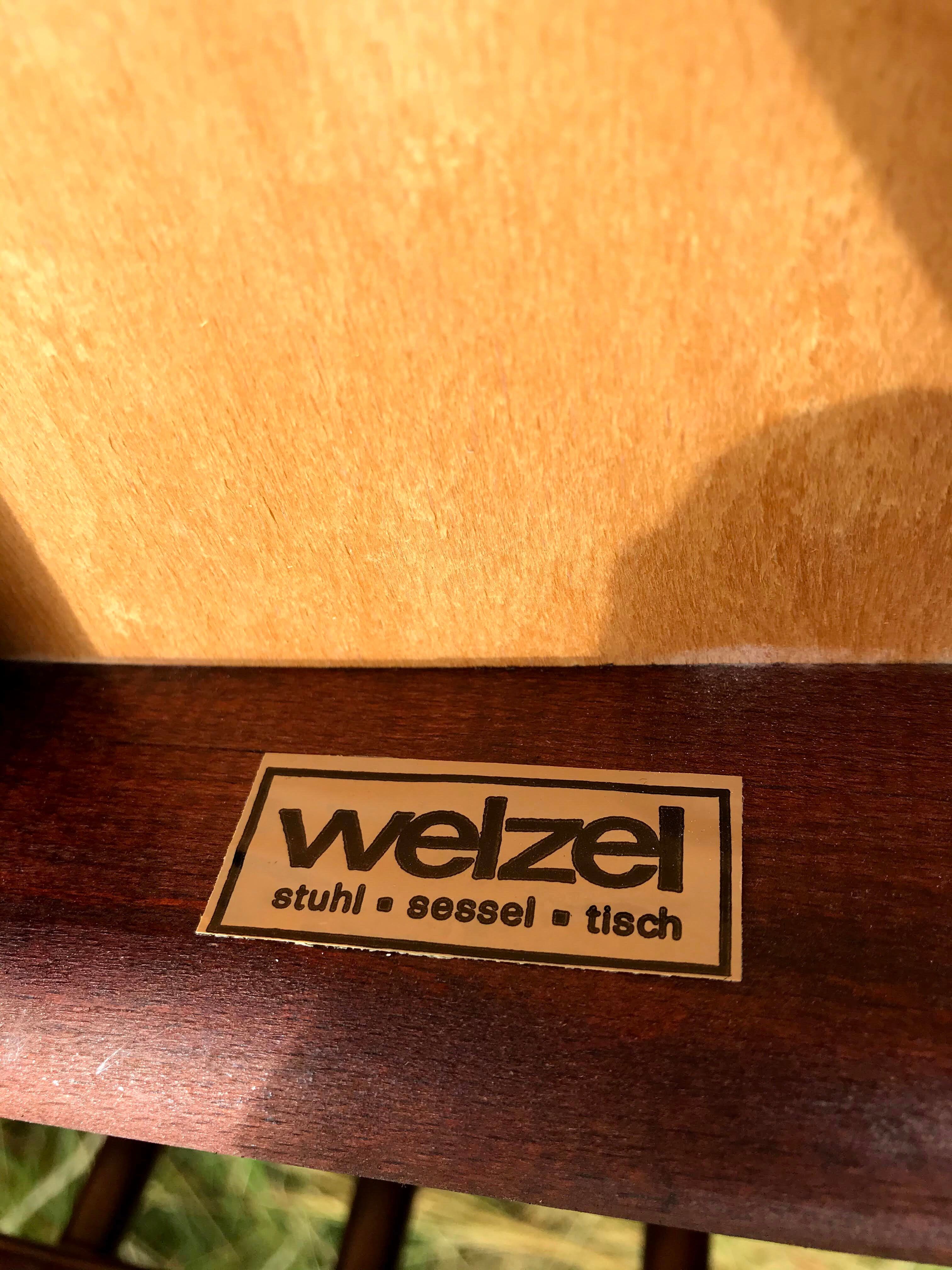 Mahogany chairs top vintage backrest 60s